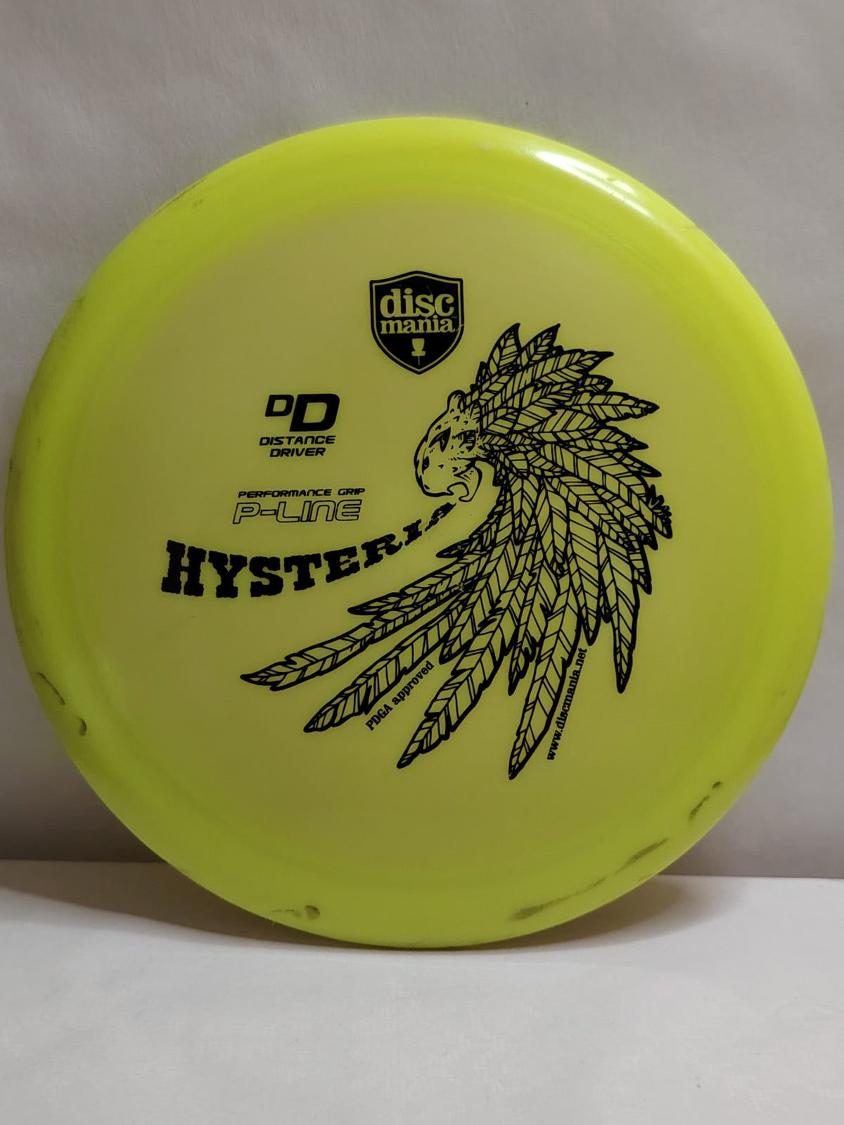 Discmania Innova Made P-Line DD Hysteria – Keltainen, 175 g, Kunto: B+