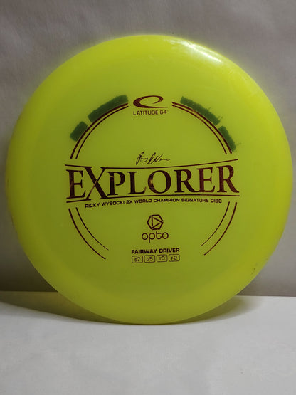 Latitude 64 Opto Explorer – Ricky Wysocki, Keltainen, 175 g, Kunto: B+